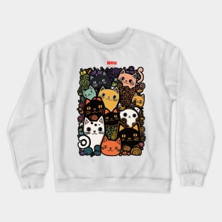 A group of cats Crewneck Sweatshirt